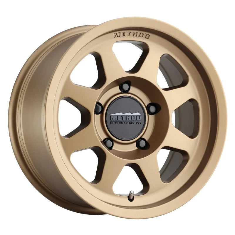 Method MR701 17x7.5 +30mm Offset 5x108 63.4mm CB Method Bronze Wheel - Side View