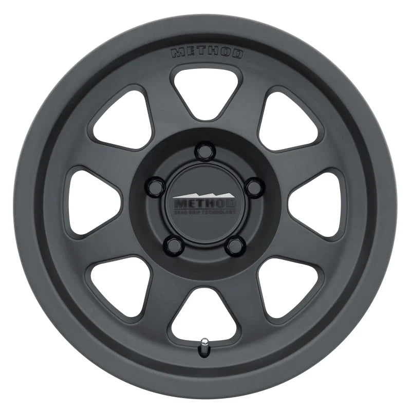 Method MR701 17x8.5 0mm Offset 5x5 71.5mm CB Matte Black Wheel - Main Product View