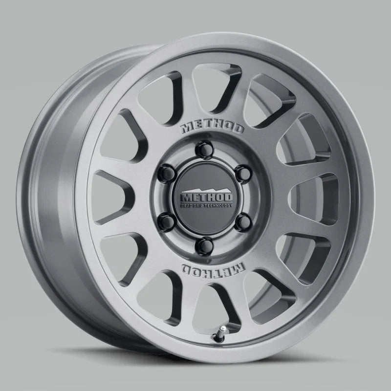 Method MR703 16x8 0mm Offset 6x5.5 106.25mm CB Gloss Titanium Wheel - Main Product View