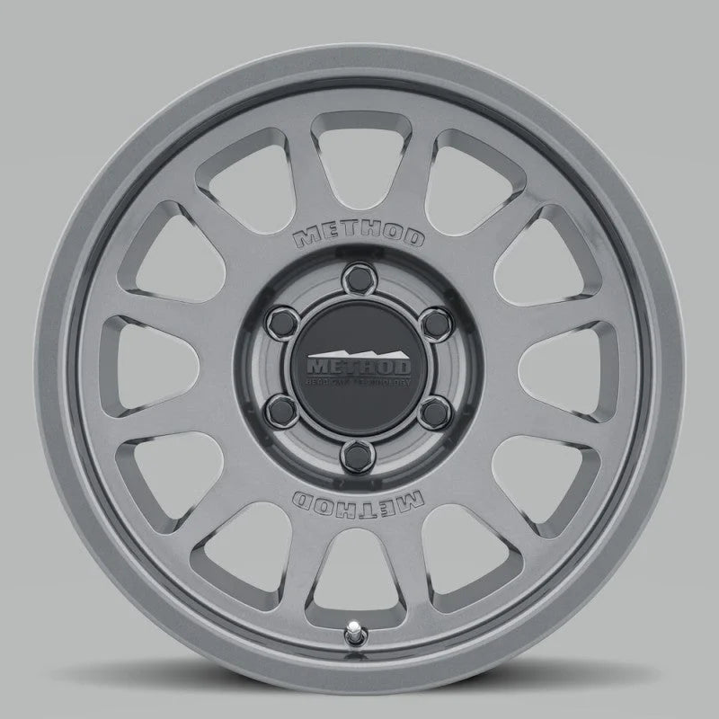 Method MR703 16x8 0mm Offset 6x5.5 106.25mm CB Gloss Titanium Wheel - Side View