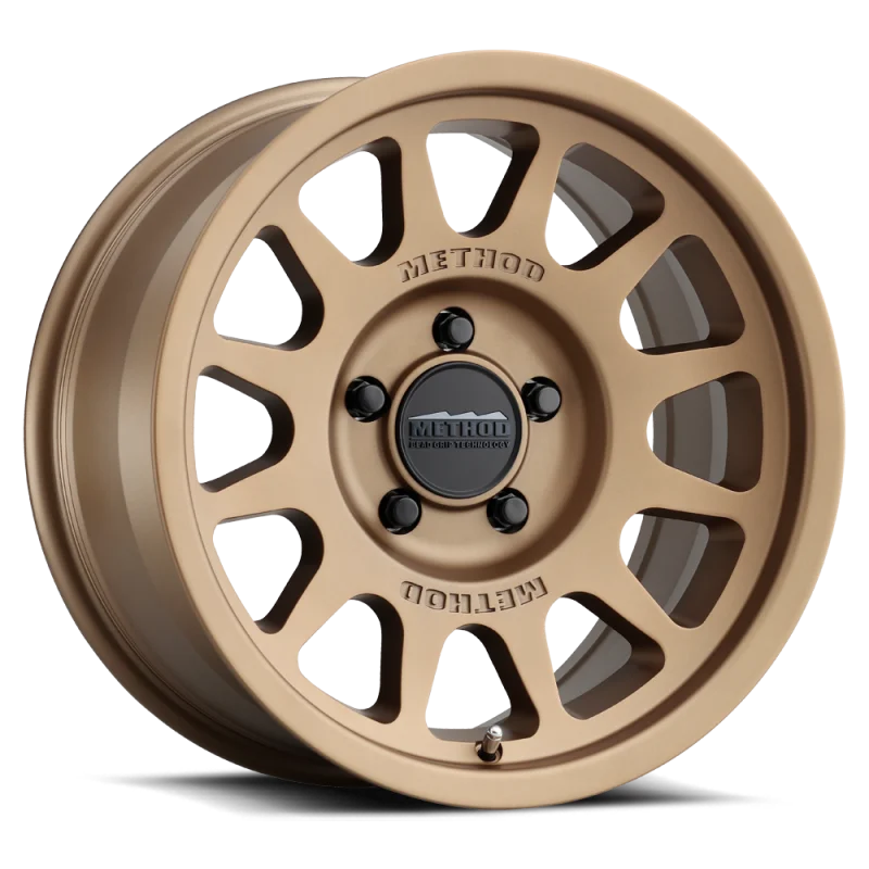 Method MR703 17x8.5 0mm Offset 5x5 71.5mm CB Method Bronze Wheel - Side View