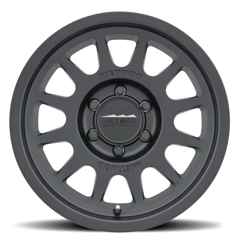 Method MR703 17x8.5 0mm Offset 6x135 87mm CB Matte Black Wheel - Side View