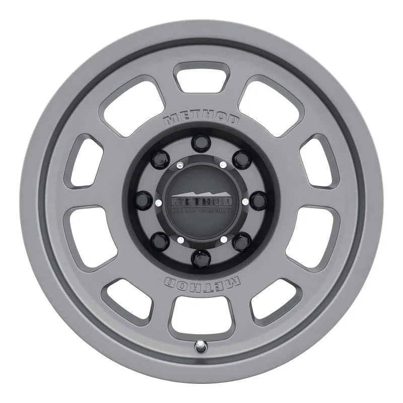 Method MR705 17x8.5 0mm Offset 8x170 130.81mm CB Titanium Wheel - Side View
