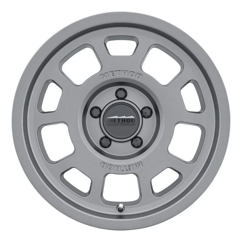 Method MR705 17x8.5 +35mm Offset 5x150 110.5mm CB Titanium Wheel - Detail View