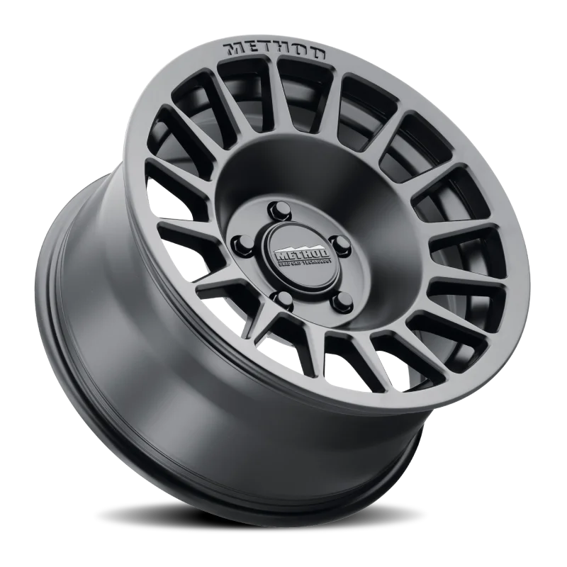 Method MR707 Bead Grip 18x9/ +25mm Offset/ 5x100 BP/ 110.5mm CB - Matte Black - Side View