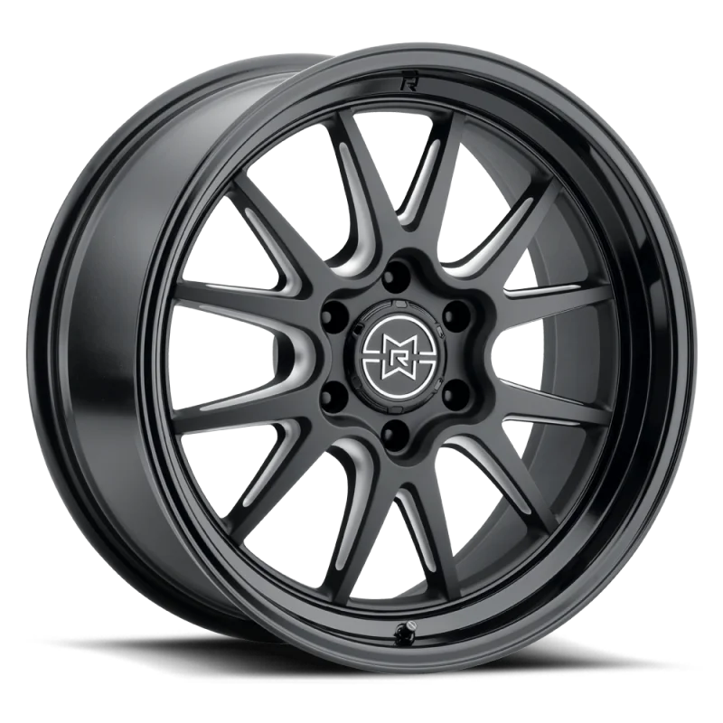 Method Raised MR802 20x12 / 8x6.5 BP / -40mm Offset / 121.3mm Bore - Double Black Milled Wheel