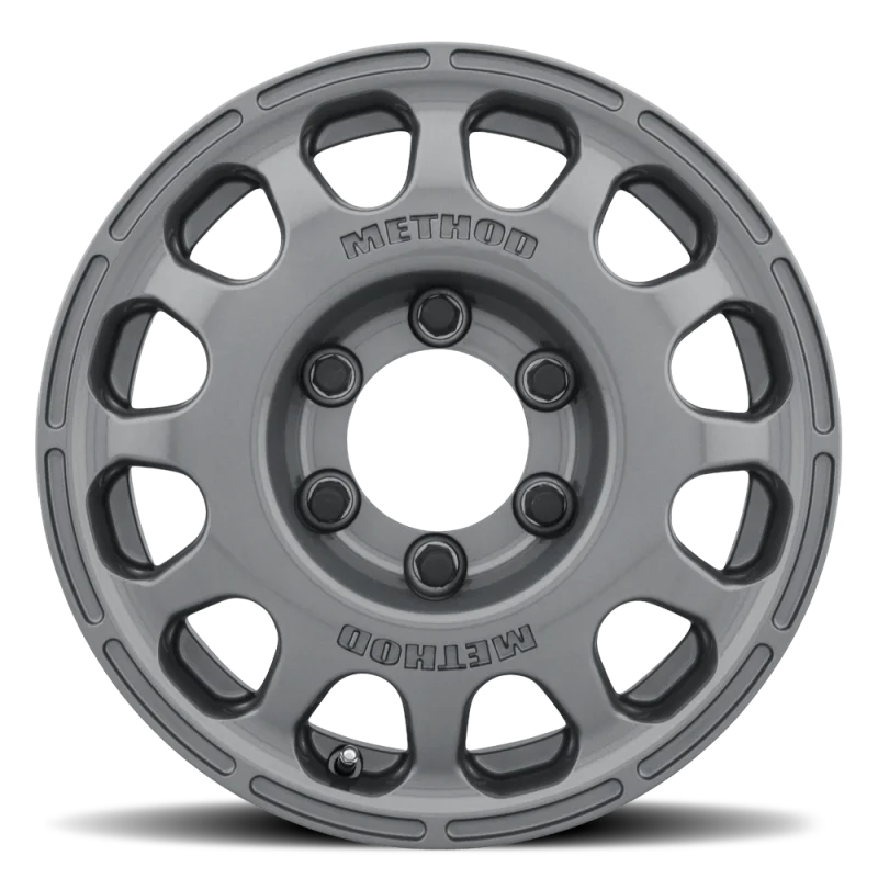 Method Wheels MR107 16x7 +45mm Offset 6x5.5 102mm CB Gloss Titanium Wheel - Side View