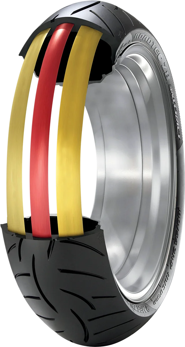 Metzeler Tire - Roadtec™ Z8 Interact™ - Front - 110/70ZR17 - 54W 2491300 - Side View