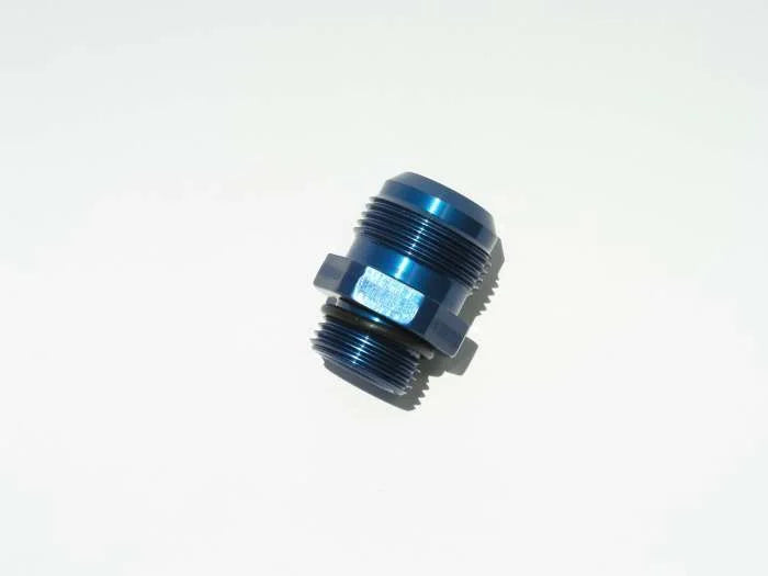 Meziere -12an O-Ring to -16an Flare Fitting - Blue WP12016B