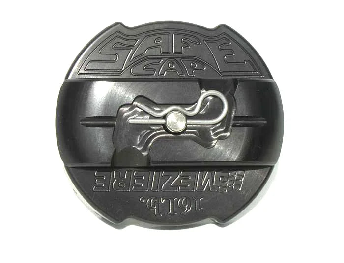 Meziere 16lb. Safecap Radiator Cap - Black Anodized WCC301