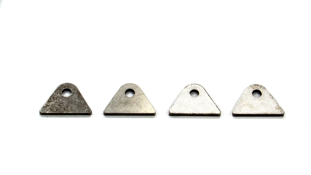 Meziere 4130 Moly Chassis Tab - Flat - 1/4 Hole (4pk) CT11312C