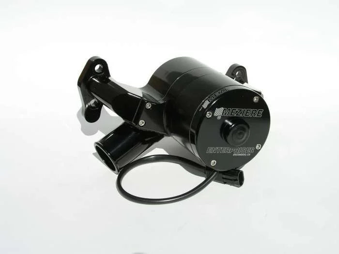 Meziere SBC Billet Electric W/P - Hi-Flow - Black WP301S