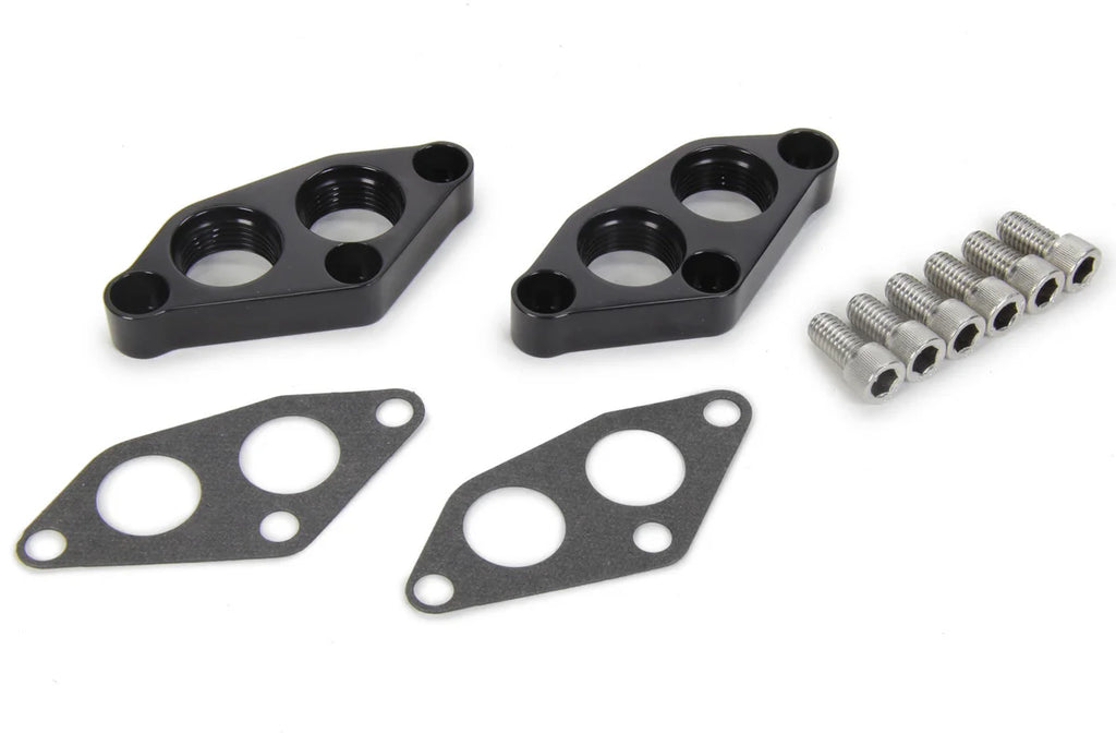 Meziere Water Pump Port Adapters 12an Female BBM 2pk WP84S
