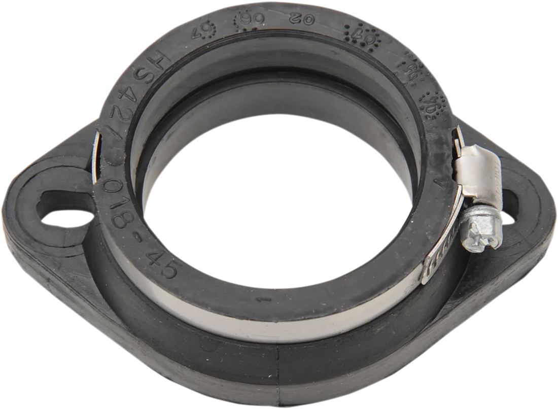 Mikuni Carburetor Flange Adapter - Black - 42 mm - Side View