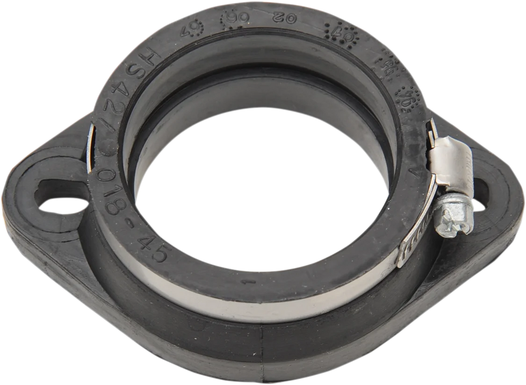 Mikuni Carburetor Flange Adapter - Black - 42 mm - Side View