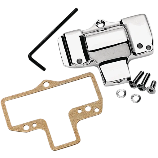 Mikuni Carburetor Top Cover without Logo - Chrome - Main Product View