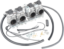 Load image into Gallery viewer, Mikuni Radial Flat Slide Carburetor Set - RS Series 34 4-Cylinder RS34-D21-K - Side View