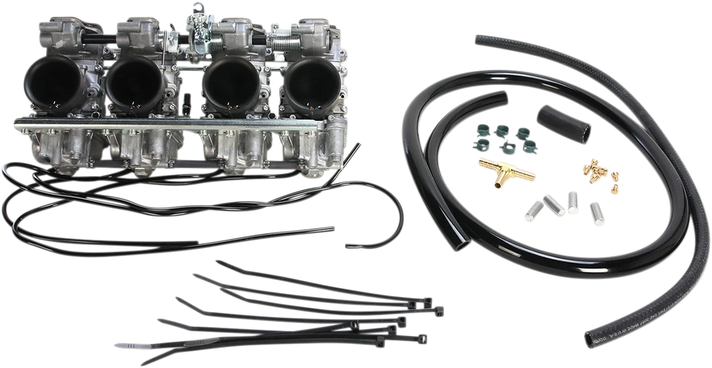 Mikuni Radial Flat Slide Carburetor Set - RS Series 38 4-Cylinder Set RS38-D19-K - Main Product View