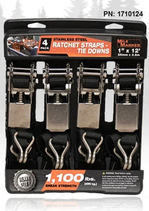 Mile Marker 1" x 12ft (4-pack) for light-duty hauling with a 1,100 lbs break strength 1710124 - Main Product View