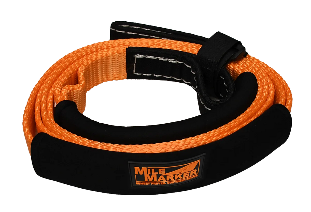 Mile Marker 1" x 8ft Orange Tow Strap 7,200LB - Main Product View