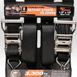 Load image into Gallery viewer, Mile Marker 1.5" x 12ft Stainless Ratchet Strap (2-pack) 1715122 - Main Product View
