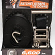 Load image into Gallery viewer, Mile Marker 2" x 12ft Stainless Ratchet Strap (1-pack) 1720121 - Main Product View