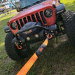 Load image into Gallery viewer, Mile Marker 3" x 15ft Orange Tow Strap 30,000LB - Side View