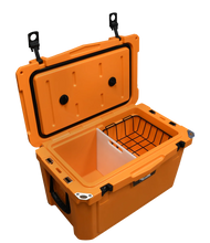 Load image into Gallery viewer, Mile Marker 45QT BIG CHILL COOLER IN ORANGE 30146 - Angled View