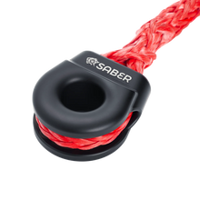 Load image into Gallery viewer, Mile Marker 6061 Aluminium Spliced Winch Thimble  UPDATED DESIGN- Cerakote Black SBR-SWT2CBLK - Side View