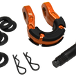 Load image into Gallery viewer, Mile Marker 8T Orange Shackle (Set of 2 with box) - Back View