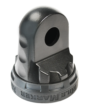 Mile Marker Aluminum Winch Shakle Mount - COVERT BLACK COLOR 60-12100-CB - Mounting View