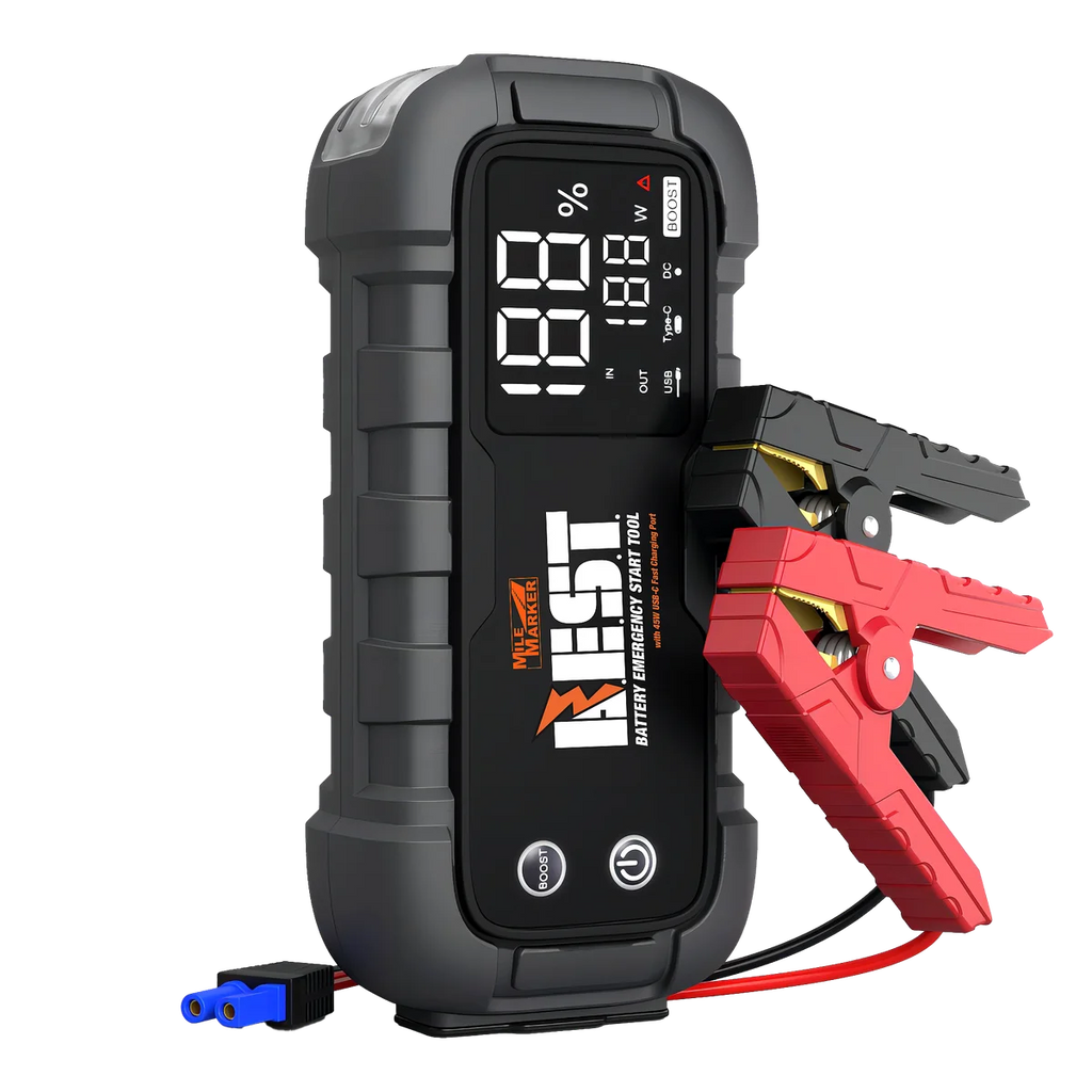 Mile Marker B.E.S.T. - Battery Emergency Start Tool, Heavy Duty Jump Starter 32001 - Side View