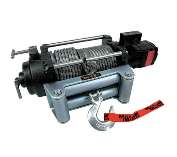 Mile Marker HI12000 - 12,000LB 2-SPEED HYDRAULIC WINCH WITH INTEGRATED SOLENOID 75-52000C - Side View
