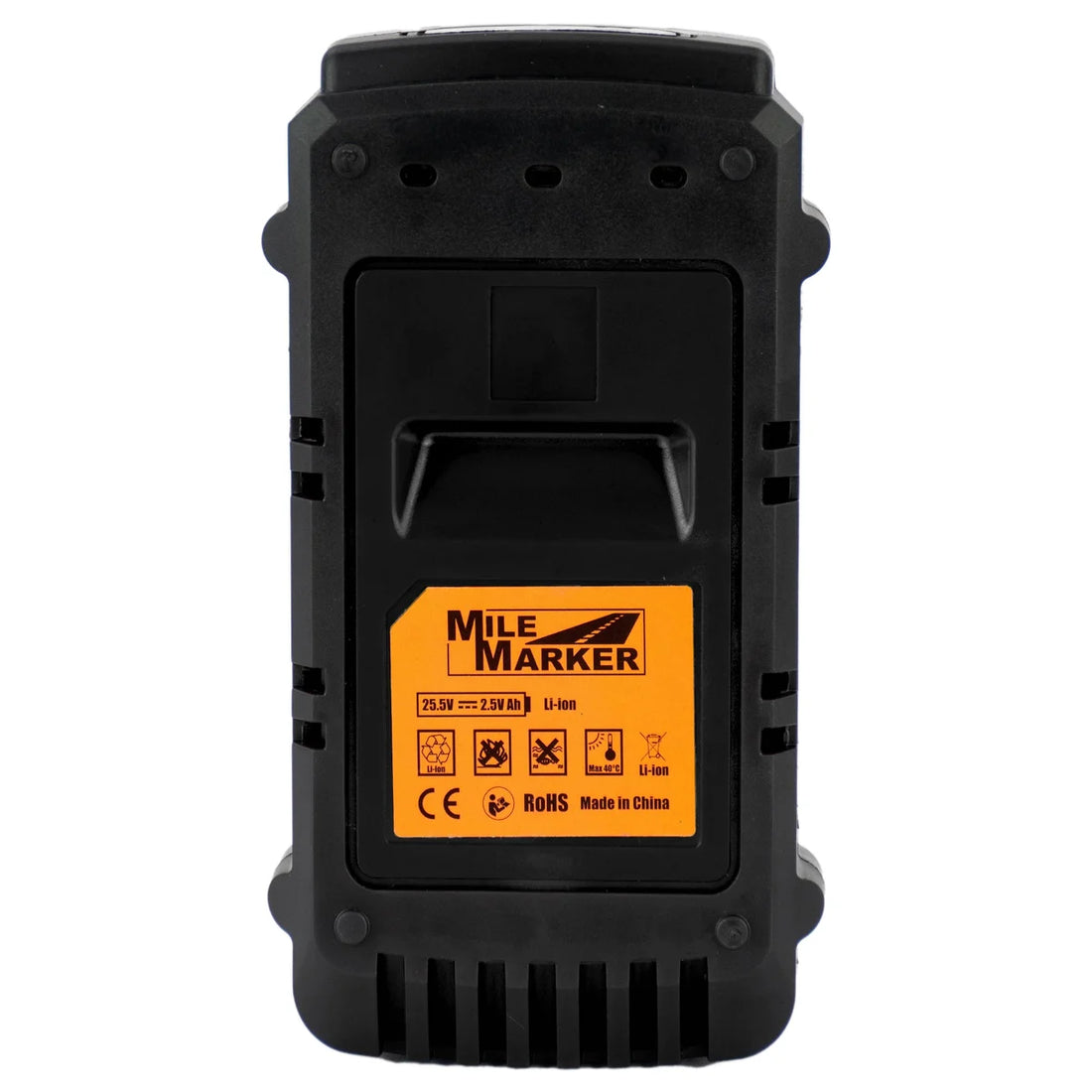 Mile Marker Li-on Battery (Black) for Rhino Pull 71-1000-29 - Bottom View
