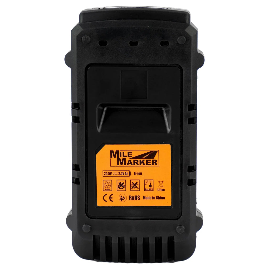 Mile Marker Li-on Battery (Black) for Rhino Pull 71-1000-29 - Bottom View