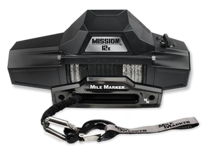 Mile Marker Mission 12K Capacity Winch with Synthetic Rope - Covert Black 78-53251 - Main Product View