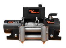Load image into Gallery viewer, Mile Marker SEC4500 GENERAL PURPOSE WINCH WITH STEEL CABLE AND MOUNTING PLATE 76-50115BW - Main Product View