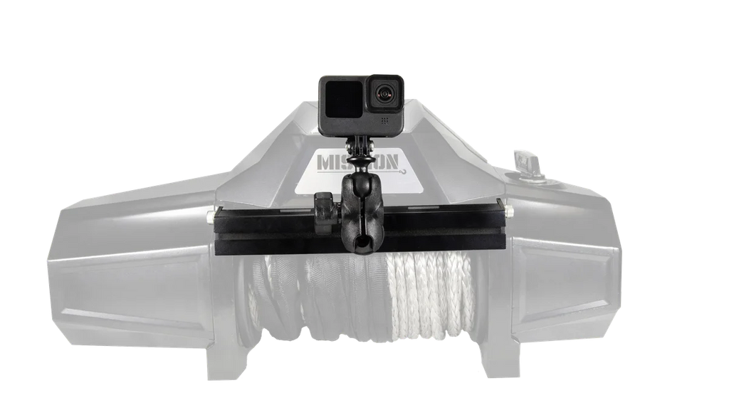 Mile Marker TIE BAR RAM MOUNT FOR MISSION WINCHES 78002 - Side View