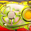 Load image into Gallery viewer, Milodon BBC Timing Cover - Gold 65605