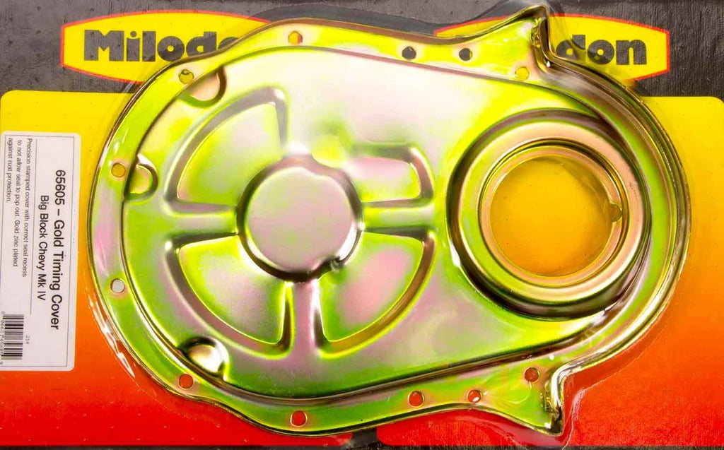 Milodon BBC Timing Cover - Gold 65605