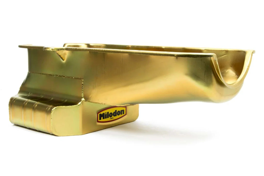 Milodon Oil Pan - SBC Circle Track 6qt. RH Dipstick 31512