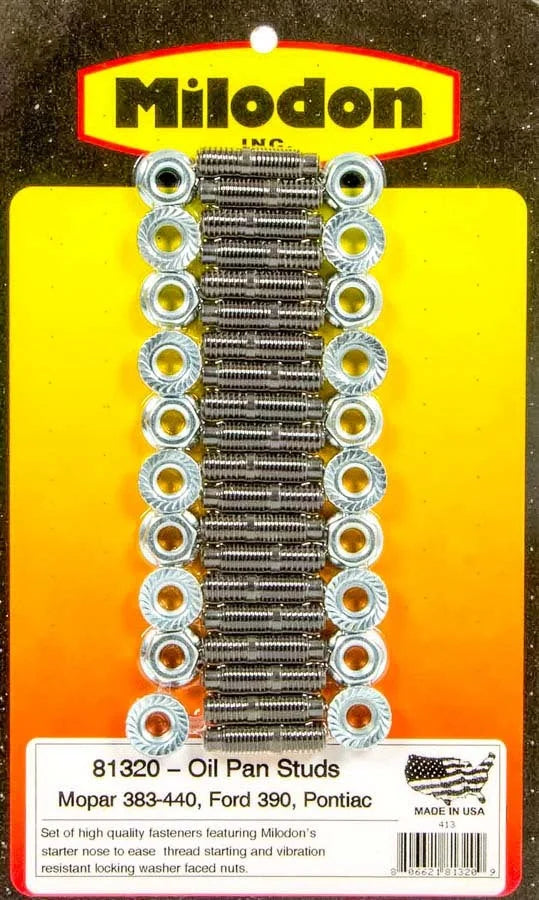Milodon Oil Pan Stud Kit 81320