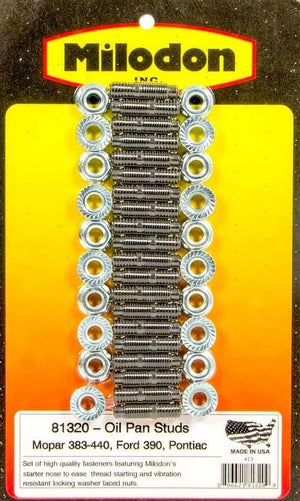 Milodon Oil Pan Stud Kit 81320