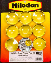Load image into Gallery viewer, Milodon Pontiac V8 Brass Freeze Plug Kit 34046