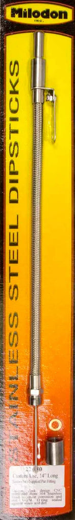 Milodon S/S Oil Dipstick - Univ. w/Weld-In Bung 22080