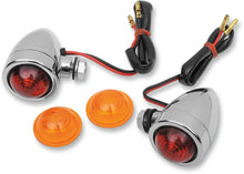 Load image into Gallery viewer, Mini-Bullet Light Kit - Amber/Red DragSpecialties 20-6592H - Main Product View