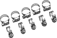 Load image into Gallery viewer, Mini Clamp - Stainless Steel - 10-Pack DragSpecialties 2152 - Side View