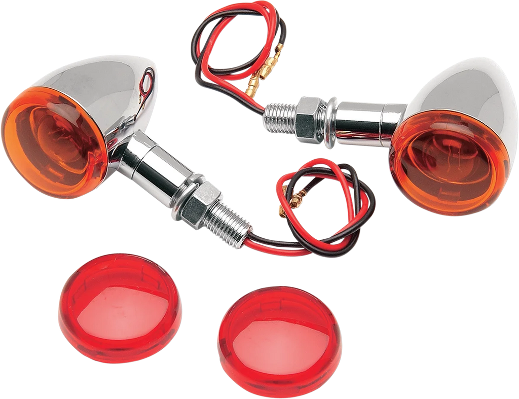 Mini-Duece Marker Light Kit - Amber/Red DragSpecialties 20-6390A/R1 - Main Product View