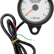Load image into Gallery viewer, Mini Electronic Tachometer - White - Backlit LED Black Face - 2.4" DragSpecialties 21-6849BDSW - Main Product View