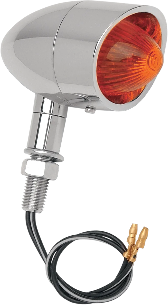 Mini Retro-Style Lens Kit - Amber/Red DragSpecialties 20-6053SB-A/R - Side View